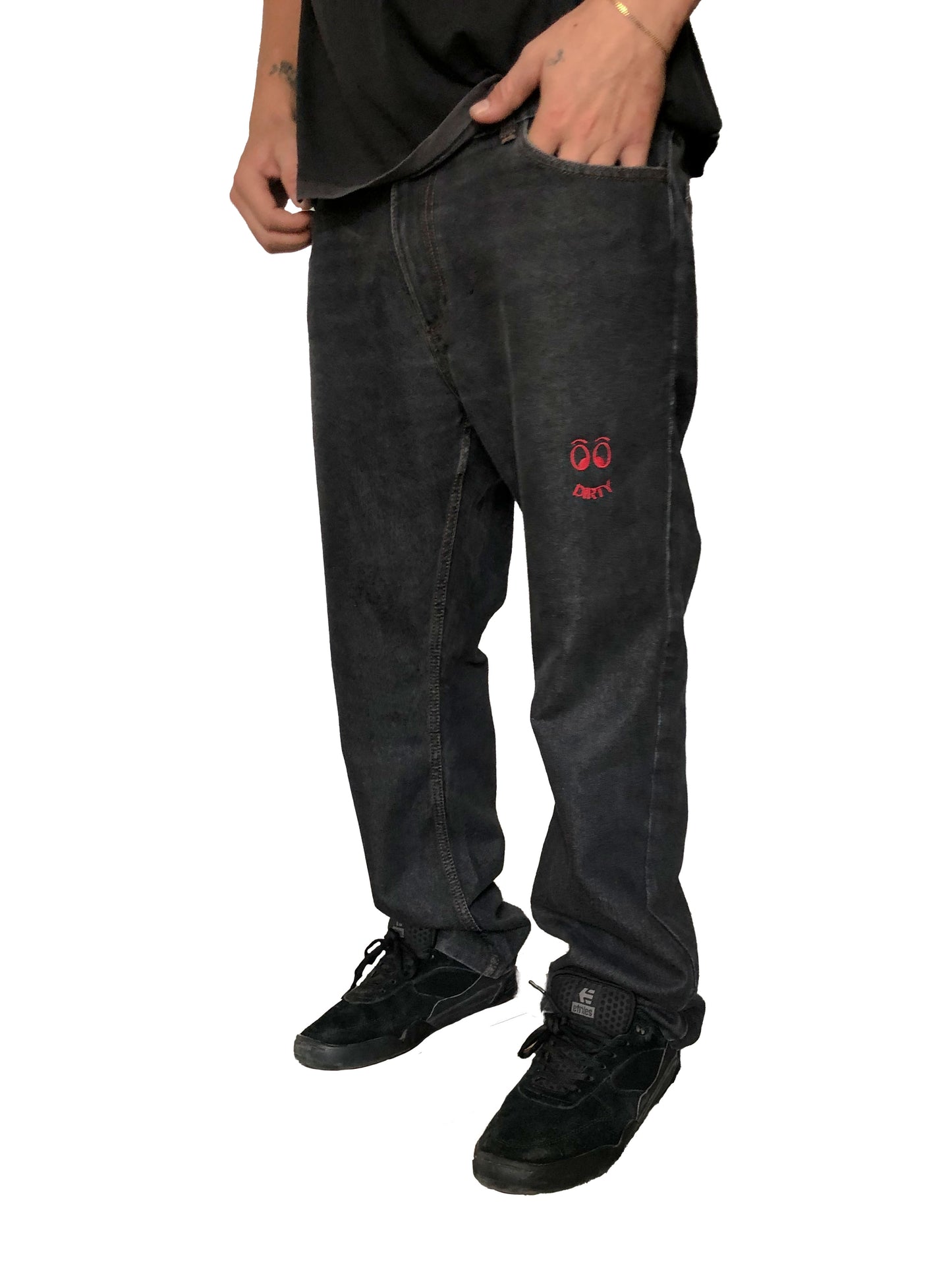 BLACK JEANS / 36 / DIRTY SMILE