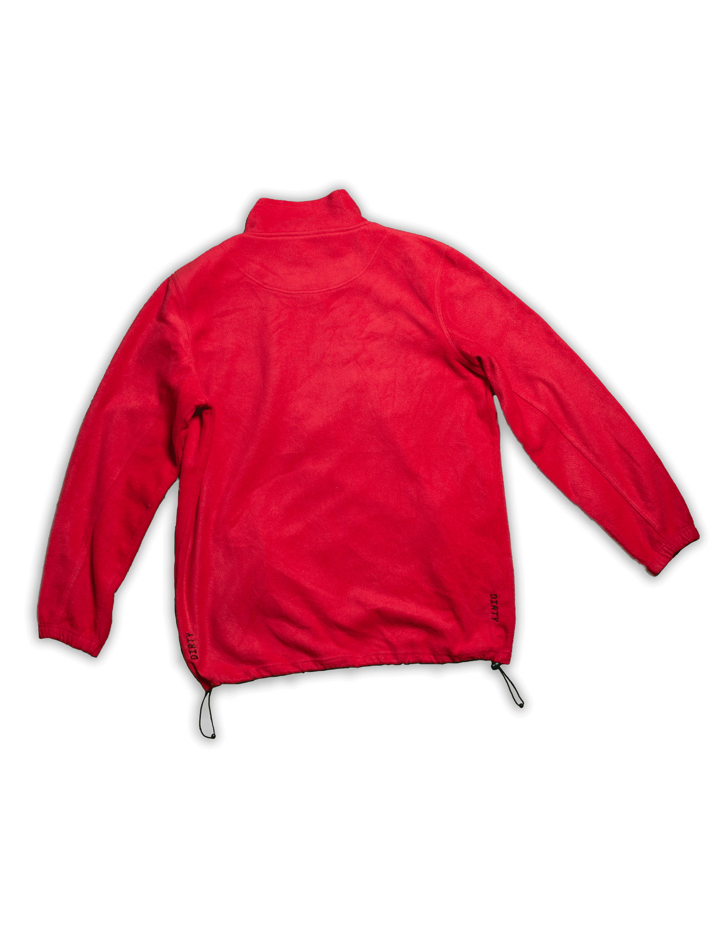 RED FLEECE SWEATSHIRT / L / BROKEN HEART