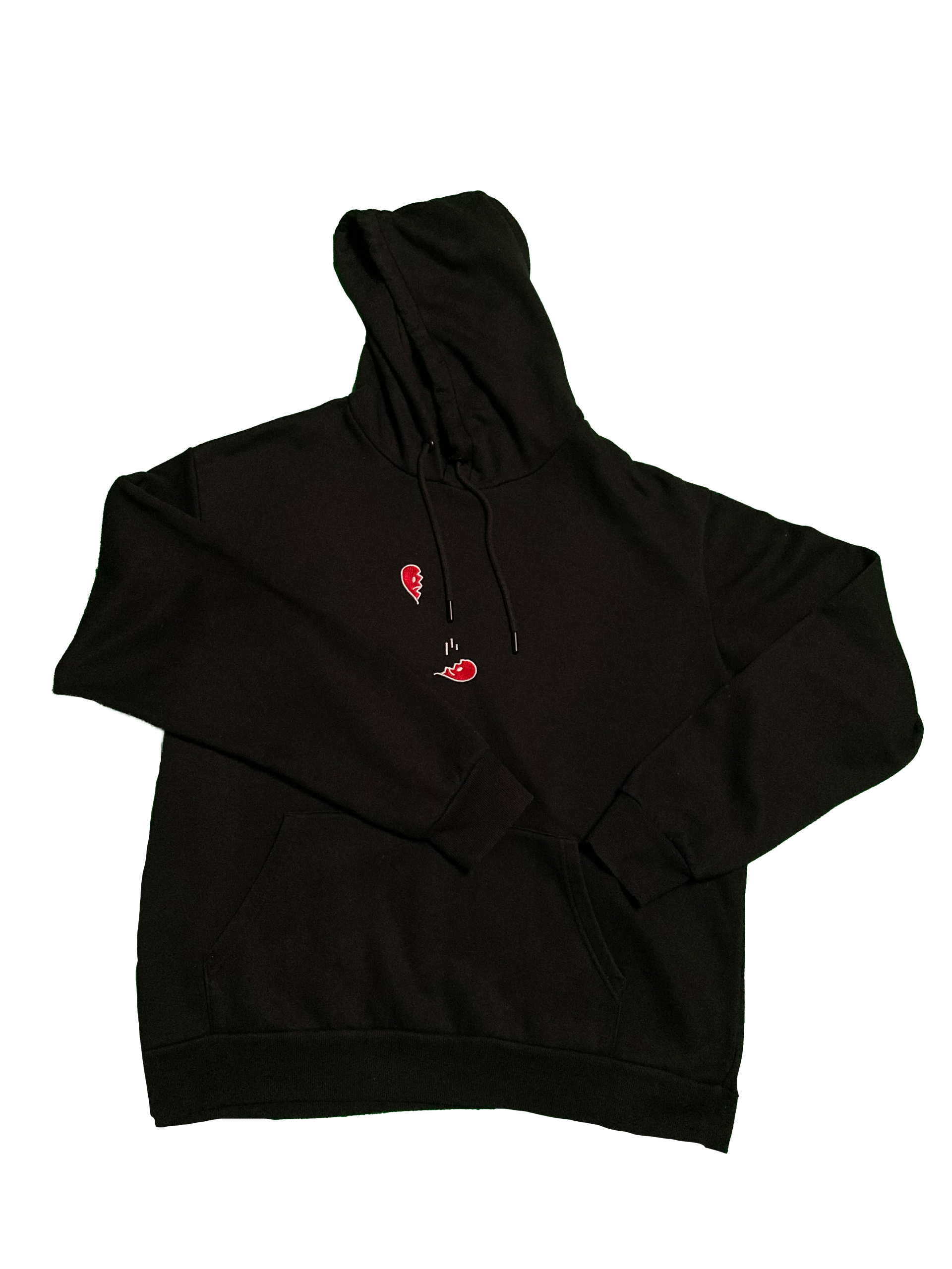 BLACK HOODIE / XL / BROKEN HEART – p'lante