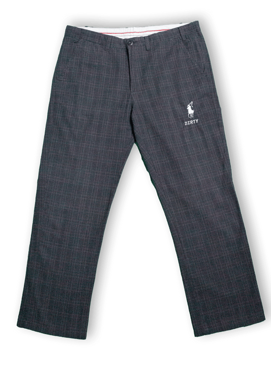 BROWN CHEQUERED TROUSERS / 40 / RAFA LORENZO